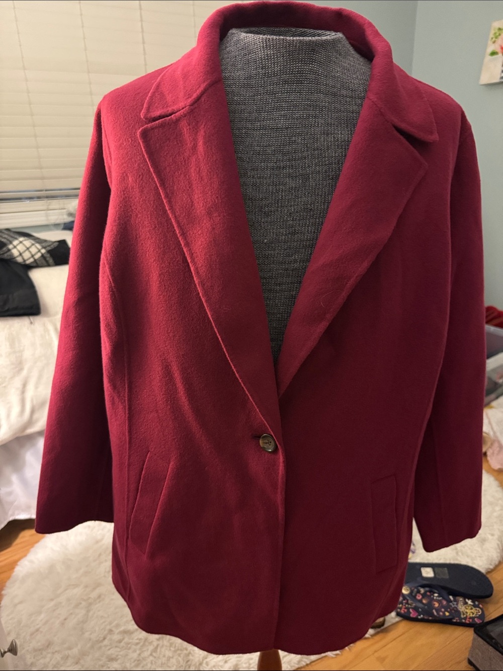 Talbots Burgundy Single-Button jacket